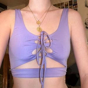 Purple Crop Top